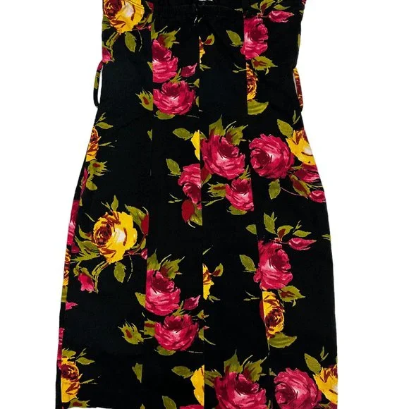 Twenty One Strapless Floral Twill Mini Dress (S) - Picture 2 of 9